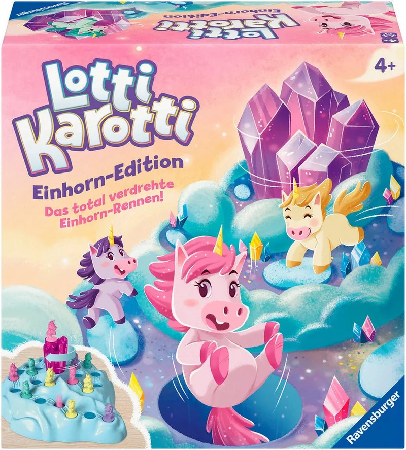 Spiel Lotti Karotti - Einhorn Edition, Kinderspiel, Made in Europe von Ravensburger, Ausgabe Bunt – Schachtel
