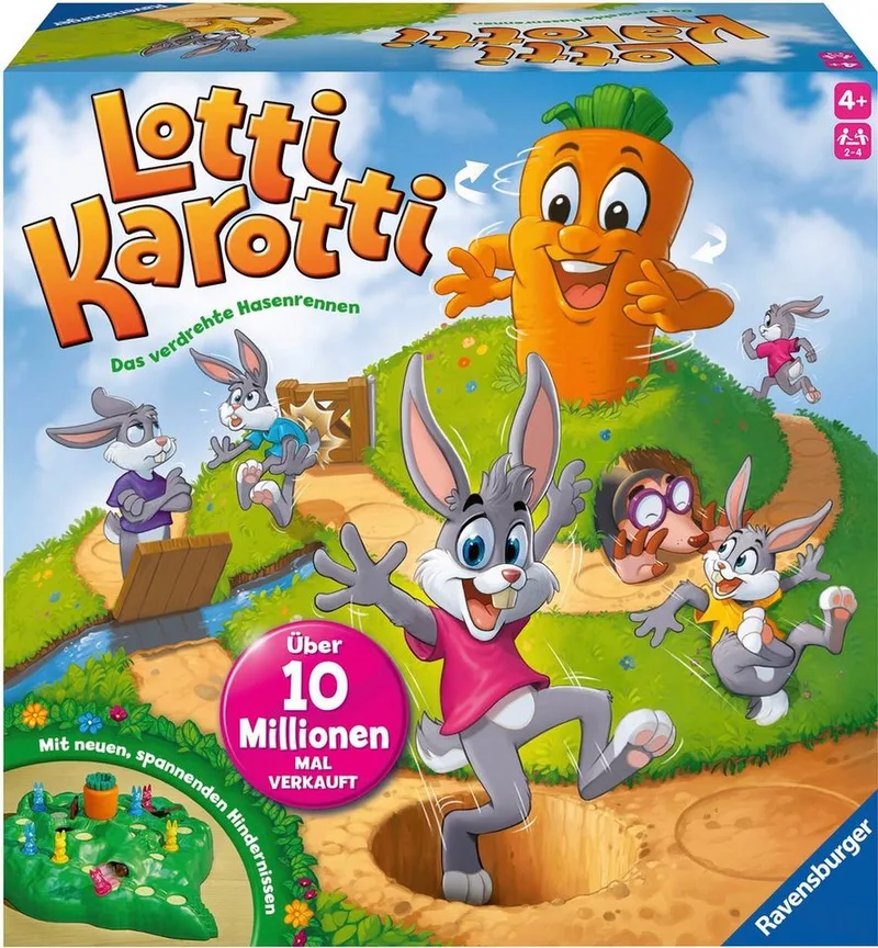 Spiel Lotti Karotti, Kinderspiel, Made in Europe von Ravensburger, Ausgabe Bunt – Schachtel