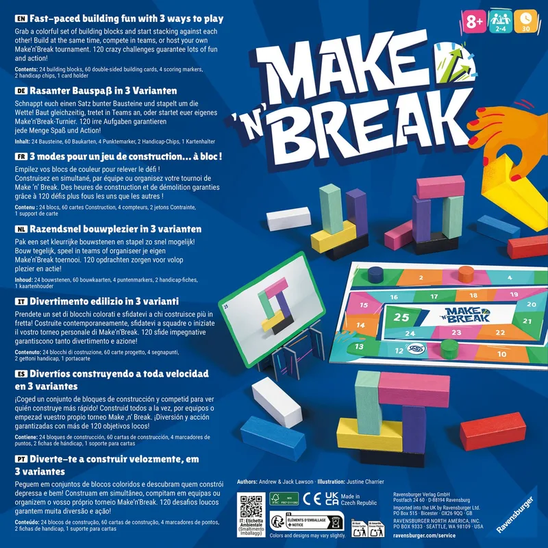Spiel Make 'n' Break, Gesellschaftsspiel, Made in Europe fra Ravensburger, Flerfarvet-udgave – æske 2 af 3