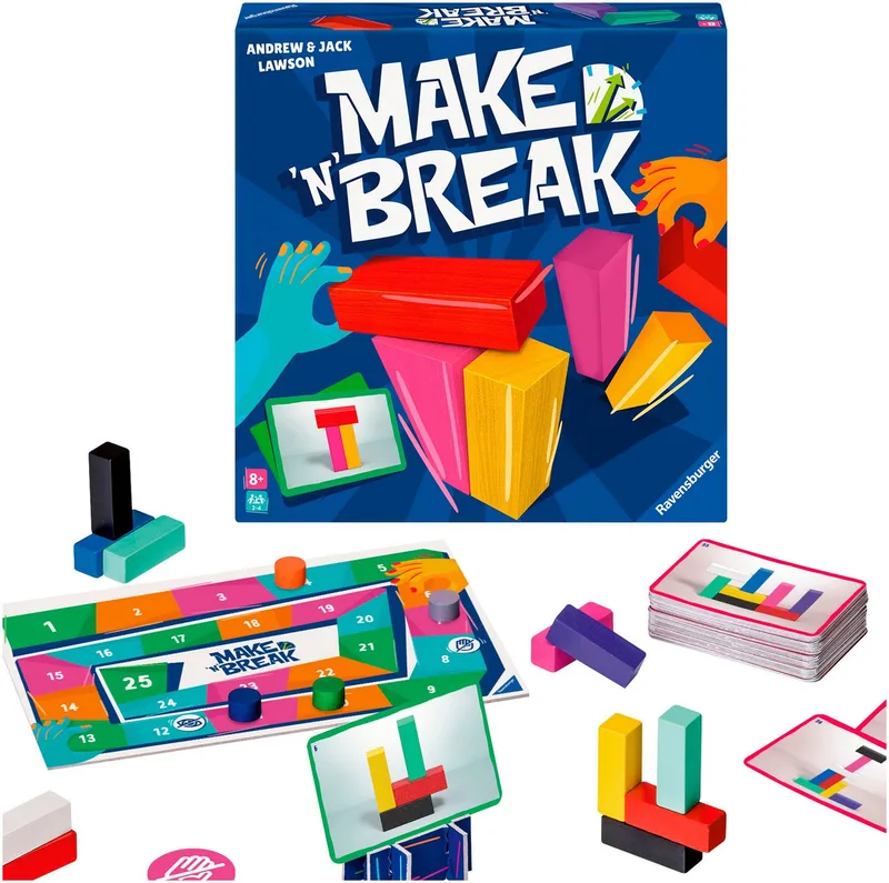 Spiel Make 'n' Break, Gesellschaftsspiel, Made in Europe fra Ravensburger, Flerfarvet-udgave – æske 3 af 3