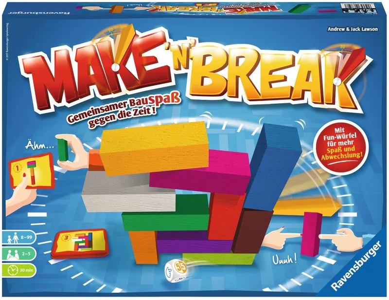 Spiel Make 'n' Break, Made in Europe from Ravensburger, Bunt edition – box