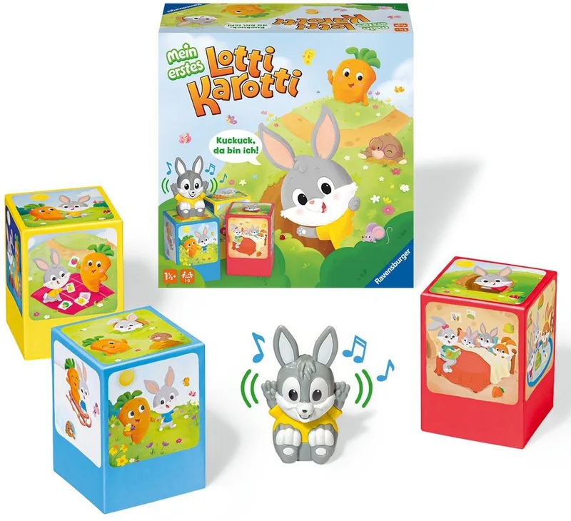 Spiel Mein erstes Lotti Karotti, Kleinkinderspiel, Made in Europe from Ravensburger, Bunt edition – box