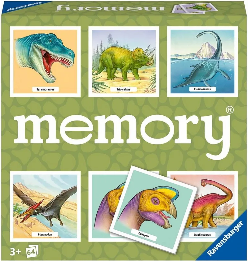 Spiel memory® Dinosaurier, Merkspiel, Made in Europe from Ravensburger, Bunt edition – box