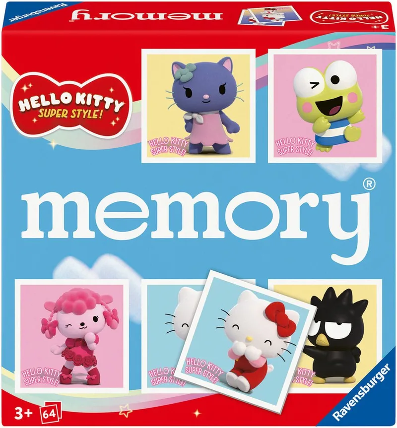 Spiel memory® Hello Kitty, Gesellschaftsspiel & Brettspiel, Made in Europe from Ravensburger, Bunt edition – box