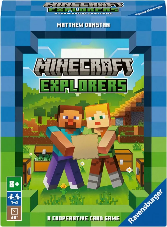 Spiel Minecraft Explorers, Kartenspiel, Made in Europe fra Ravensburger, Bunt-udgave – æske