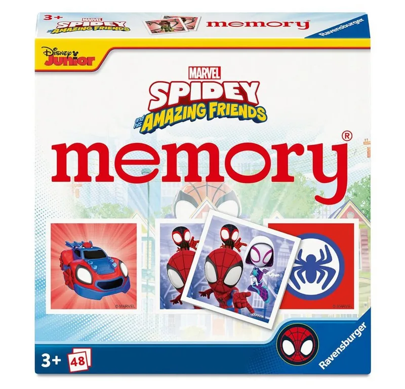 Spiel Mini Memory® 48 Bildkarten Spidey Ravensburger Legespiel, Memory von Ravensburger – Schachtel