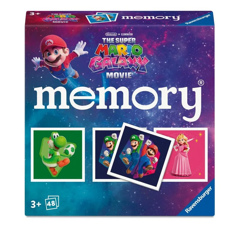 Spiel Mini Memory® 48 Bildkarten Super Mario Ravensburger Legespiel, Memory van Ravensburger – doos