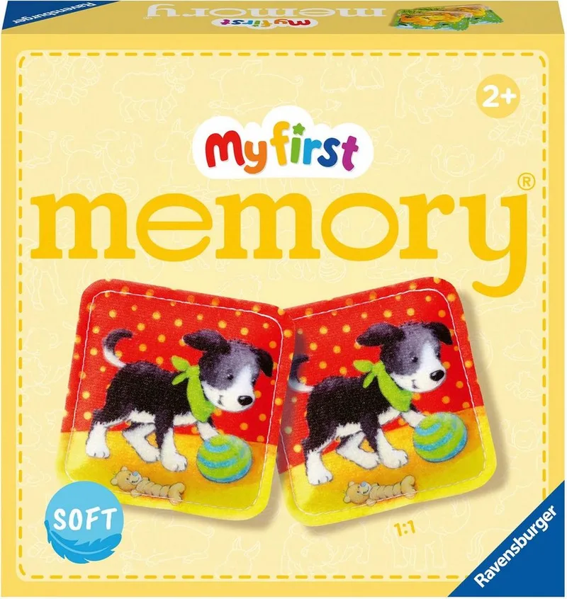Spiel My first memory® Plüsch, Legespiel, Made in Europe von Ravensburger, Ausgabe Bunt – Schachtel