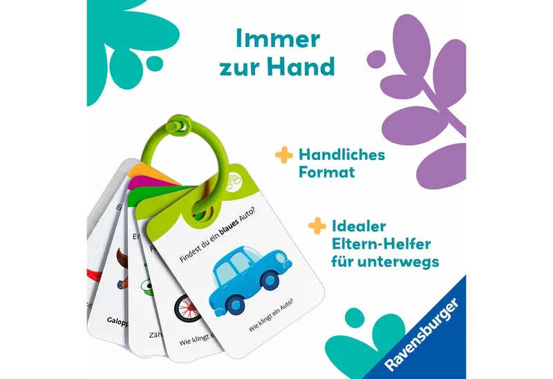 Spiel Play+ Spiel & Mach mit! Karten: Sachen suchen: unterwegs, Spiel für Kleinkinder de Ravensburger, édition Multicolore – boîte 5 sur 5