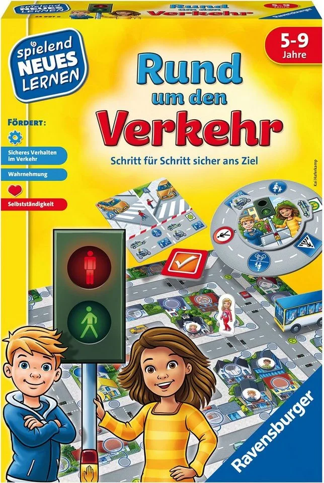 Spiel Rund um den Verkehr, Lernspiel, Made in Europe from Ravensburger, Bunt edition – box