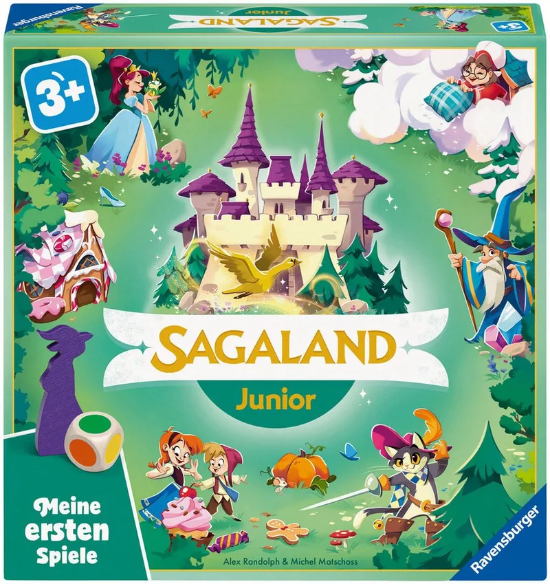 Spiel Sagaland Junior, Kinderspiel, Made in Europe from Ravensburger, Bunt edition – box