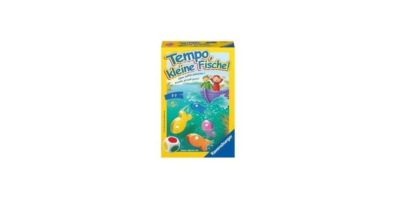 Spiel Tempo, kleine Fische! - Reisespiel ab 3 Jahre van Ravensburger – doos