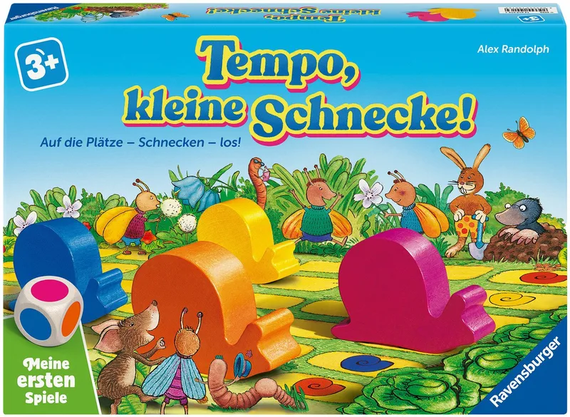 Spiel Tempo, kleine Schnecke!, Kinderspiel, Made in Europe van Ravensburger, editie Bunt – doos