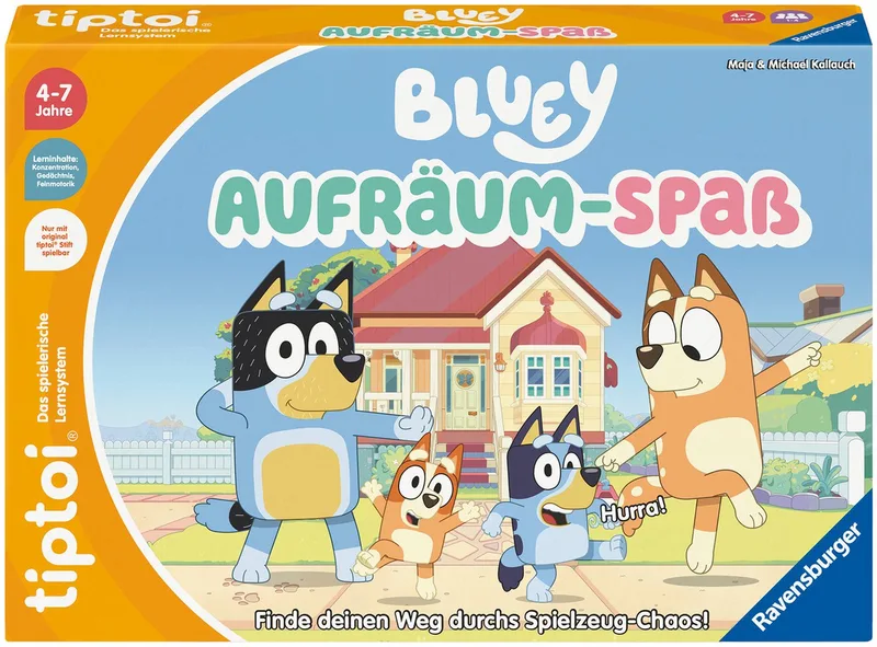 Spiel tiptoi® Bluey Aufräum-Spaß, Kinderspiel, Made in Europe van Ravensburger, editie Bunt – doos