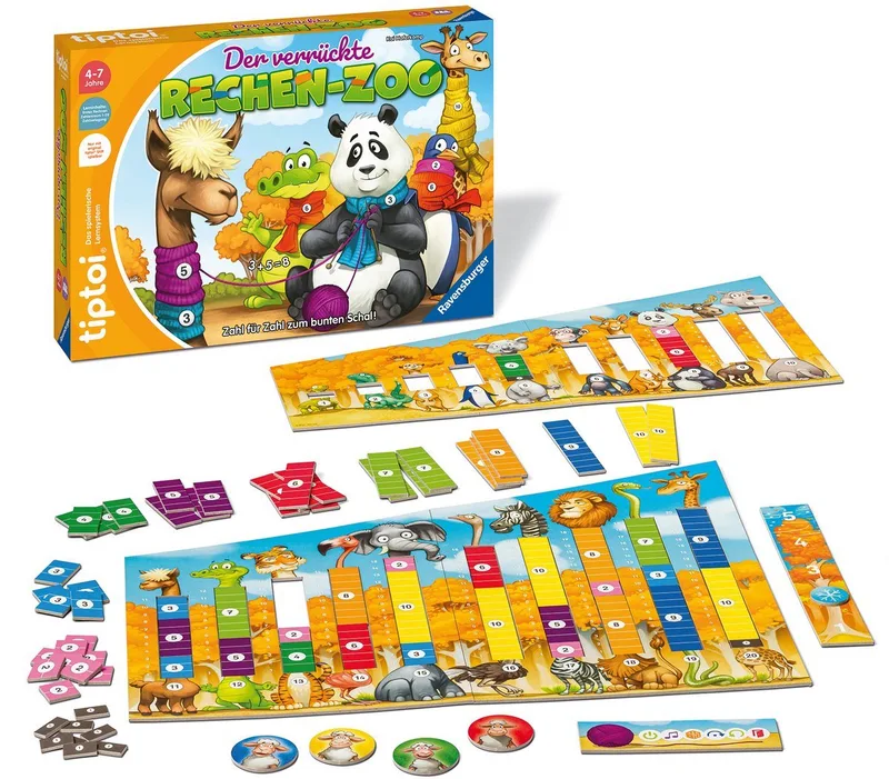 Spiel tiptoi® Der verrückte Rechen-Zoo, Made in Europe van Ravensburger, editie Bunt – doos