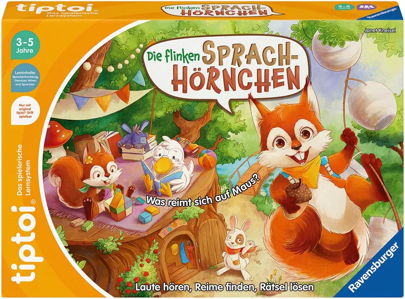 Spiel tiptoi® Die flinken Sprach-Hörnchen from Ravensburger, Bunt edition – box