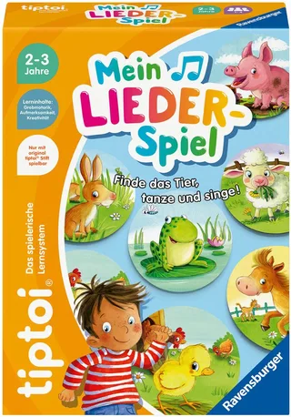 Spiel tiptoi® Mein Lieder-Spiel, Kinderspiel, Made in Europe de Ravensburger, édition Multicolore – boîte 1 sur 2