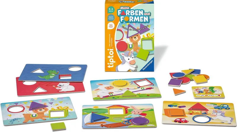 Spiel tiptoi® Meine Farben und Formen, Made in Europe från Ravensburger, utgåva Bunt – kartong