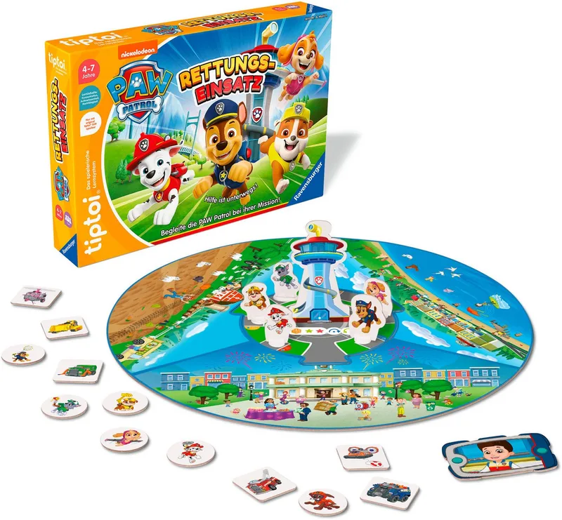 Spiel tiptoi® PAW Patrol Rettungseinsatz, Kinderspiel, Made in Europe from Ravensburger, Bunt edition – box