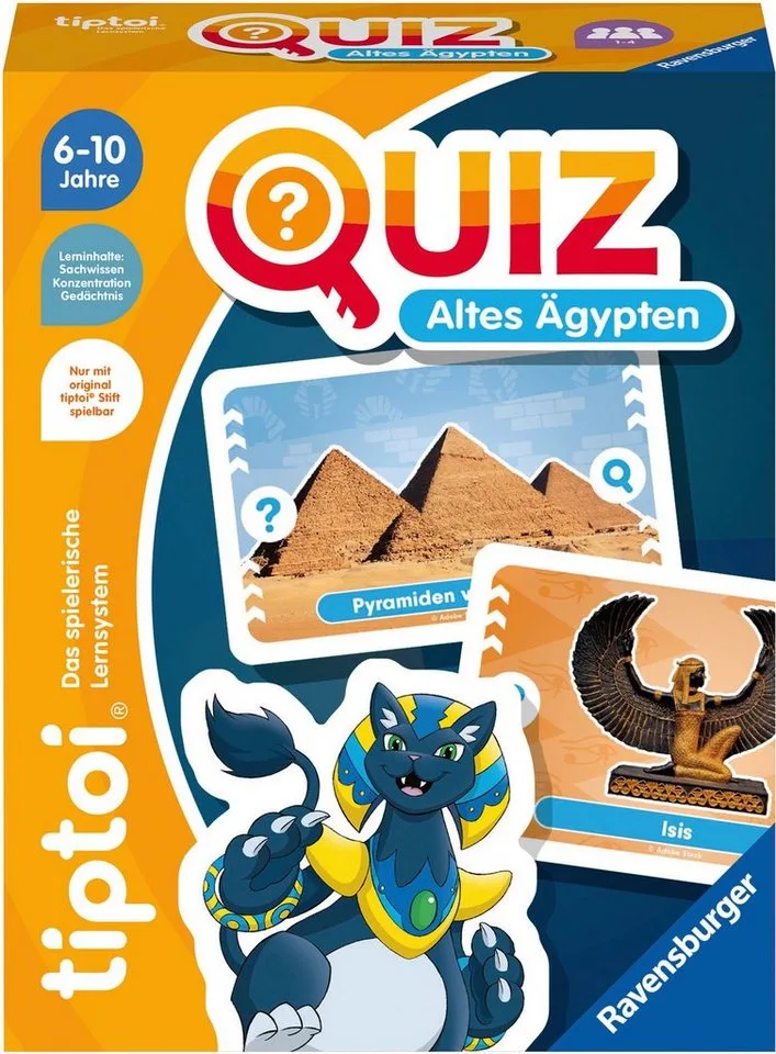 Spiel tiptoi® Quiz Altes Ägypten, Kinderspiel, Made in Europe from Ravensburger, Bunt edition – box