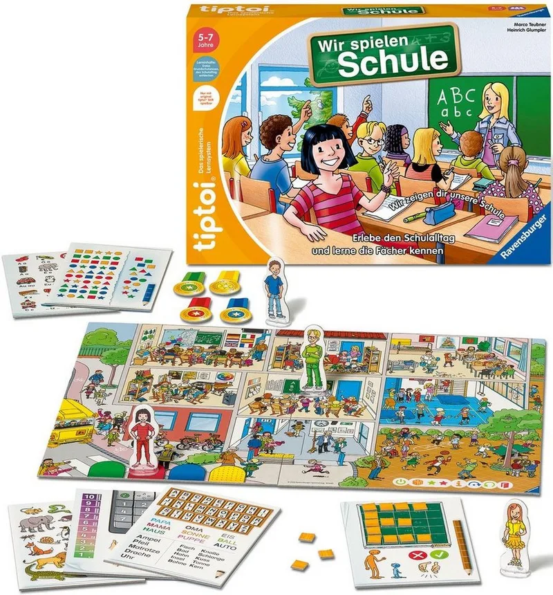 Spiel tiptoi® Wir spielen Schule, Made in Europe from Ravensburger, Bunt edition – box