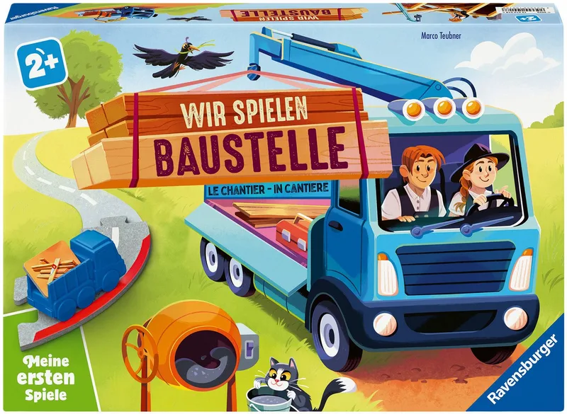 Spiel Wir spielen Baustelle, Kinderspiel, Made in Europe van Ravensburger, editie Bunt – doos
