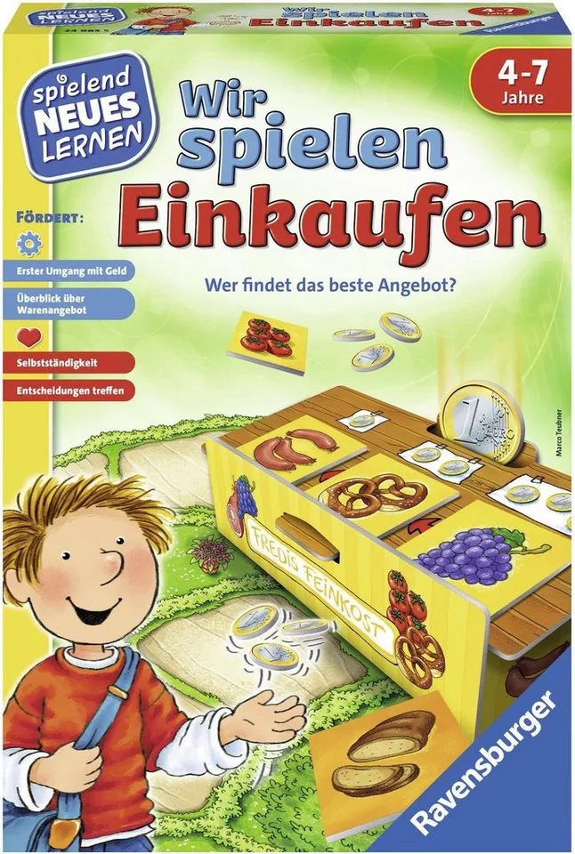 Spiel Wir spielen Einkaufen, Made in Europe från Ravensburger, utgåva Bunt – kartong