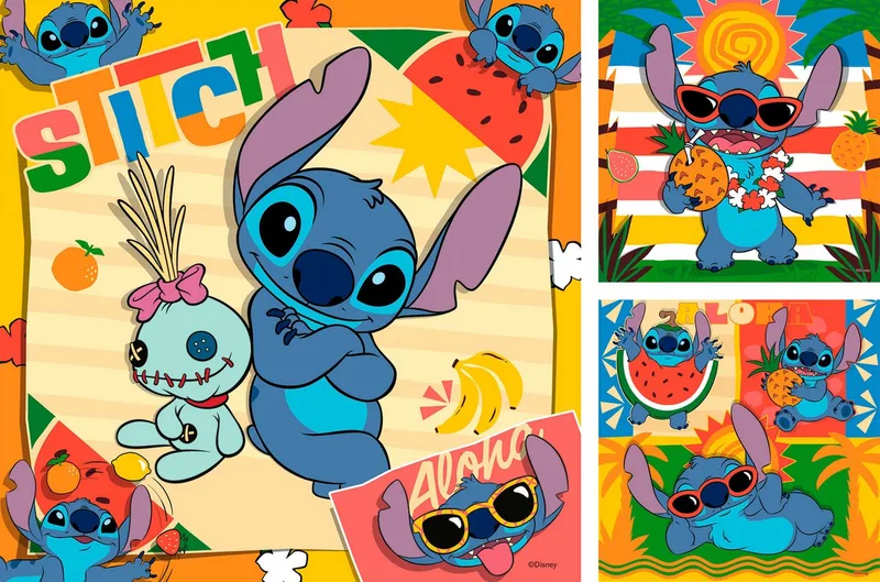 Stitch: Aloha (3x 49) de Ravensburger – boîte 5 sur 5