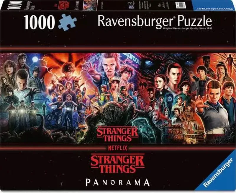Stranger Things Legpuzzel: Tot Ziens Aan De Andere Kant 1000 Stukken Veelkleurig fra Ravensburger, Flerfarvet-udgave – æske 1 af 2