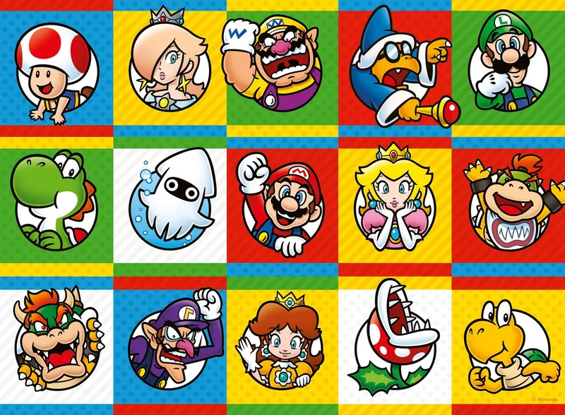Super Mario Character Collection Puzzel 200 XXL Stukjes | Nintendo Super Mario Kinderpuzzel vanaf 8 Jaar de Ravensburger, édition Multicolore – boîte 2 sur 2