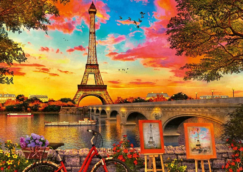 The banks of the Seine (1000) de Ravensburger – boîte 2 sur 2