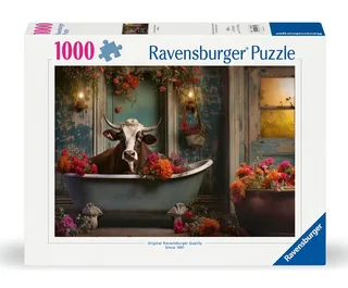 The cow with the flowery headdress (1000) from Ravensburger – box 1 of 2