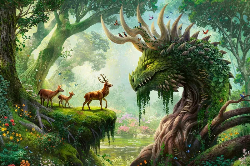 The Forest Dragon awakes (3000) von Ravensburger – Schachtel 2 von 2