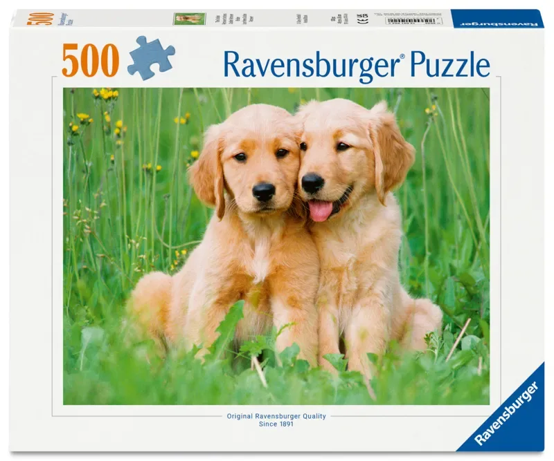 The Golden Retriever Brothers – Legpuzzel – 500 Stukjes von Ravensburger, Ausgabe Mehrfarbig – Schachtel 2 von 2