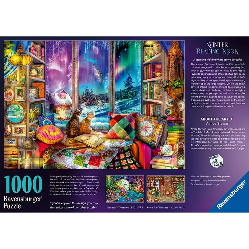 The Winter Reading Nook 1000p from Ravensburger – box 2 of 4