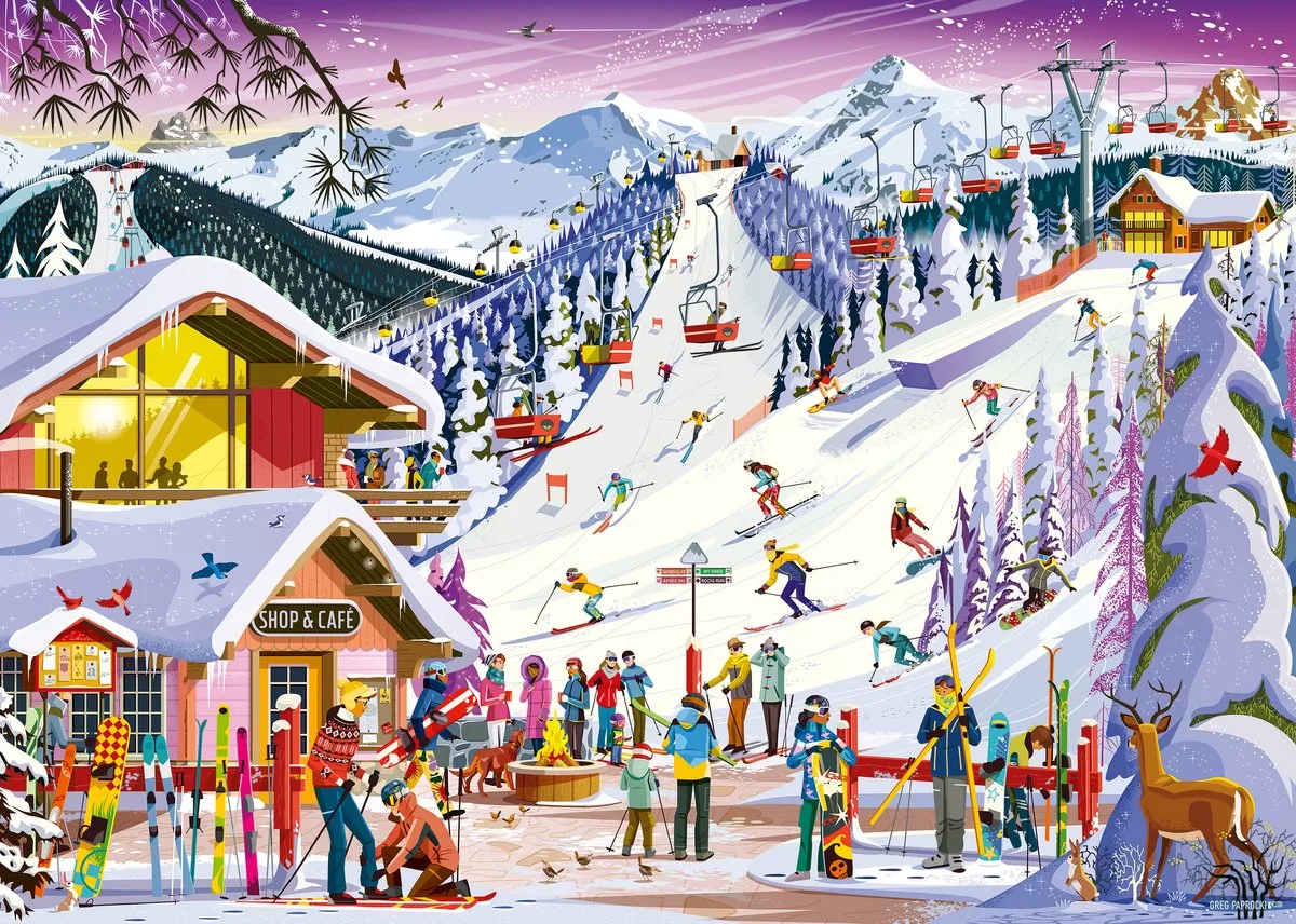 To The Rhythm Of The Slopes - 1,000 pieces. van Ravensburger, editie Meerkleurig – doos