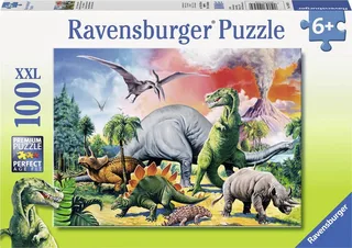 Tussen de Dinosauriërs – XXL Puzzel 100 Stukjes from Ravensburger, Multicolour edition – box 1 of 2