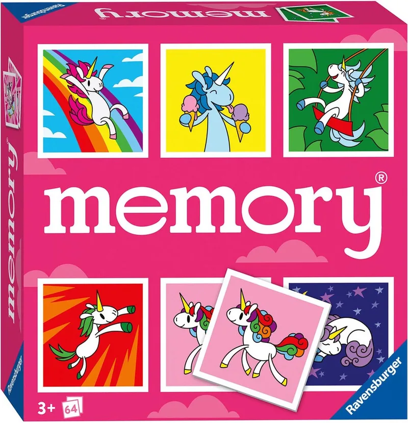 Unicorns memory® fra Ravensburger – æske