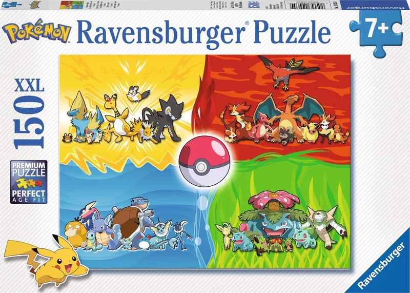 Verschillende Pokemons puzzel - legpuzzel - 150 stukjes from Ravensburger, Multicolour edition – box 1 of 2