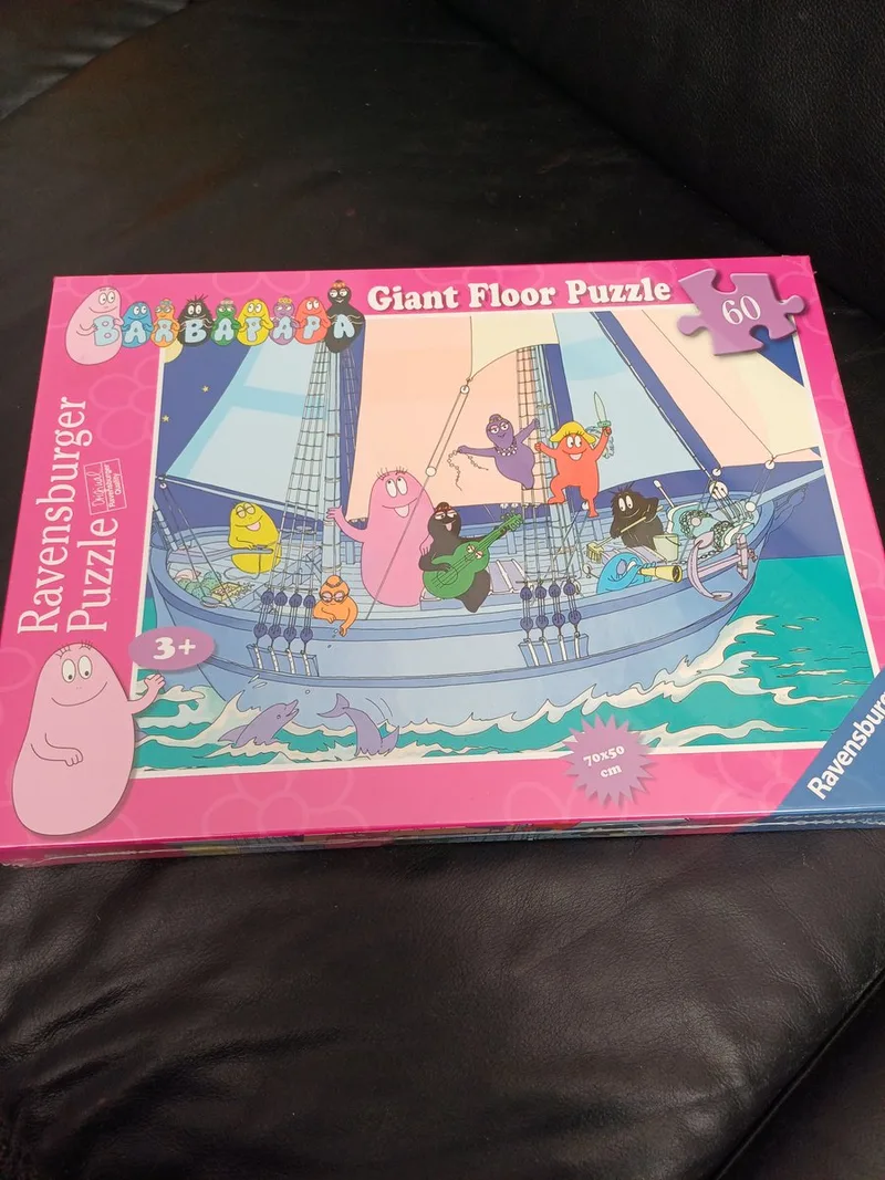 VloerPuzzel barbapapa 60 stukken van Ravensburger, editie Mix – doos