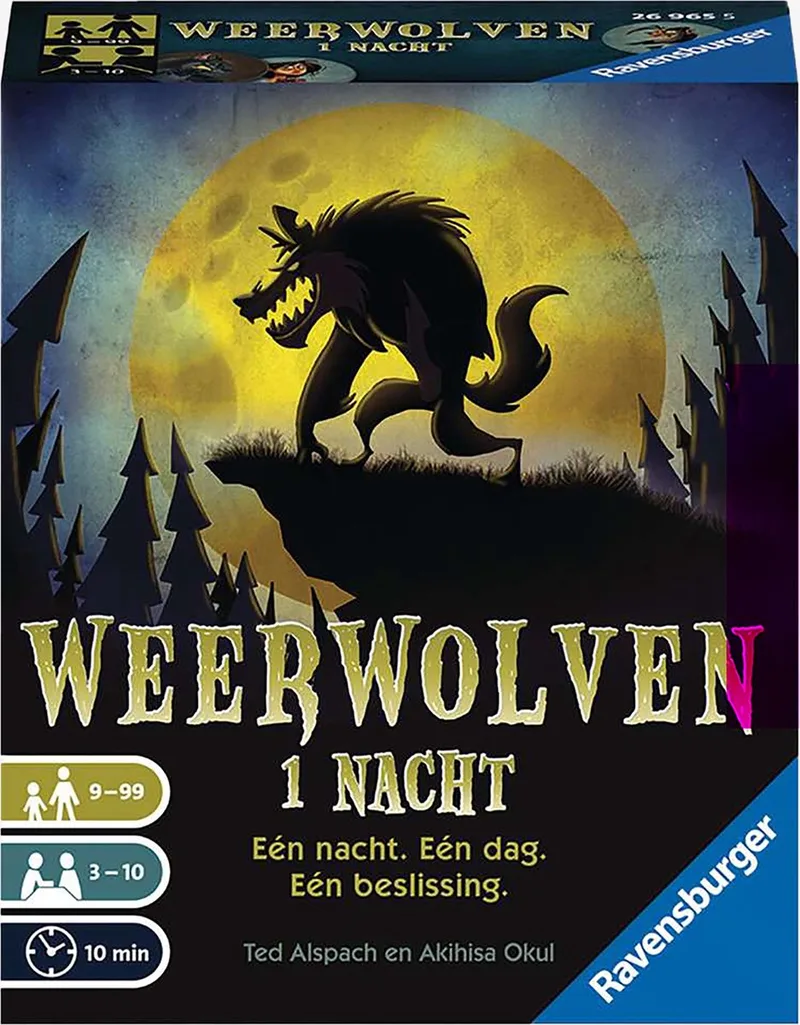 Weerwolven 1 Nacht | Het Klassieke Weerwolvenspel | Vanaf 3 Spelers från Ravensburger – kartong