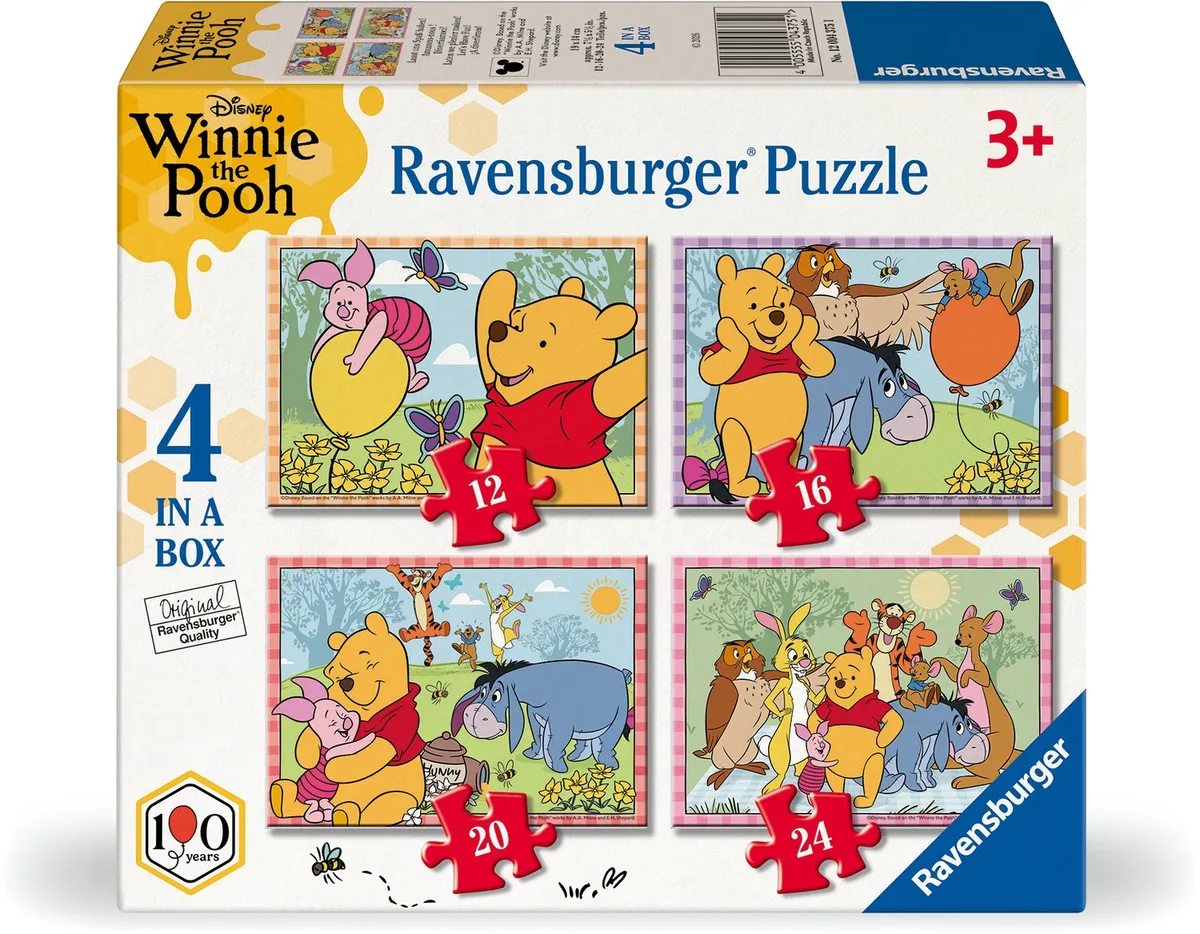 Winnie the Pooh Kinderpuzzel - Kinderpuzzel 24 Stukjes - Vanaf 4 Jaar von Ravensburger, Ausgabe Mehrfarbig – Schachtel