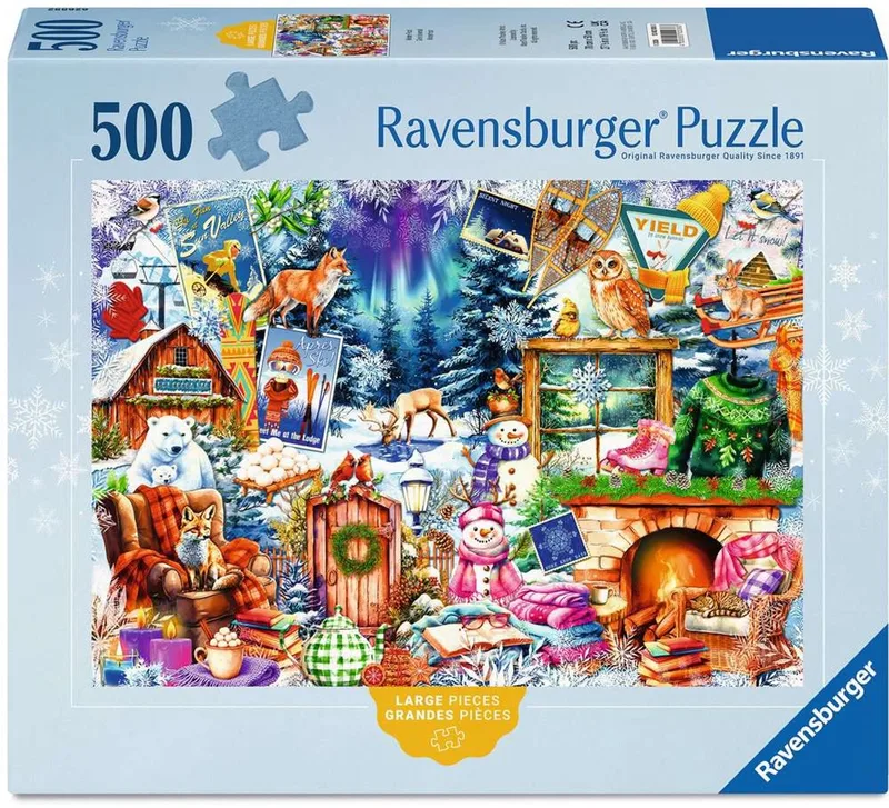 Winters bergdorp - 500 XL stukjes van Ravensburger, editie Meerkleurig – doos