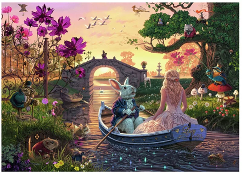 Wonderland puzzel 1000pcs van Ravensburger, editie Meerkleurig – doos