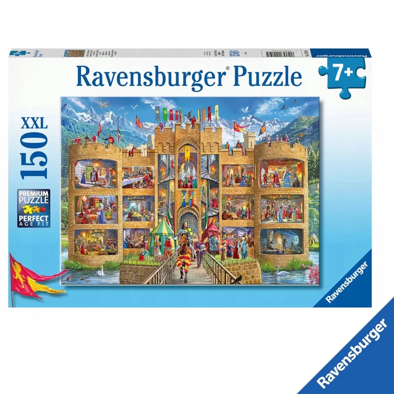 XXL 150-delige puzzel: Ridderkasteel van Ravensburger – doos