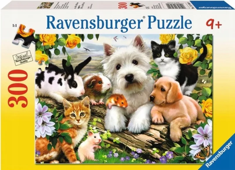 XXL Puzzel 300 Stukjes - Vrolijke Dieren van Ravensburger, editie Meerkleurig – doos
