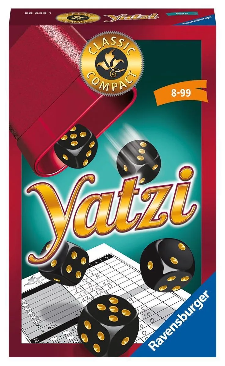 Yatzi - Pocketspel från Ravensburger, utgåva Multi color – kartong