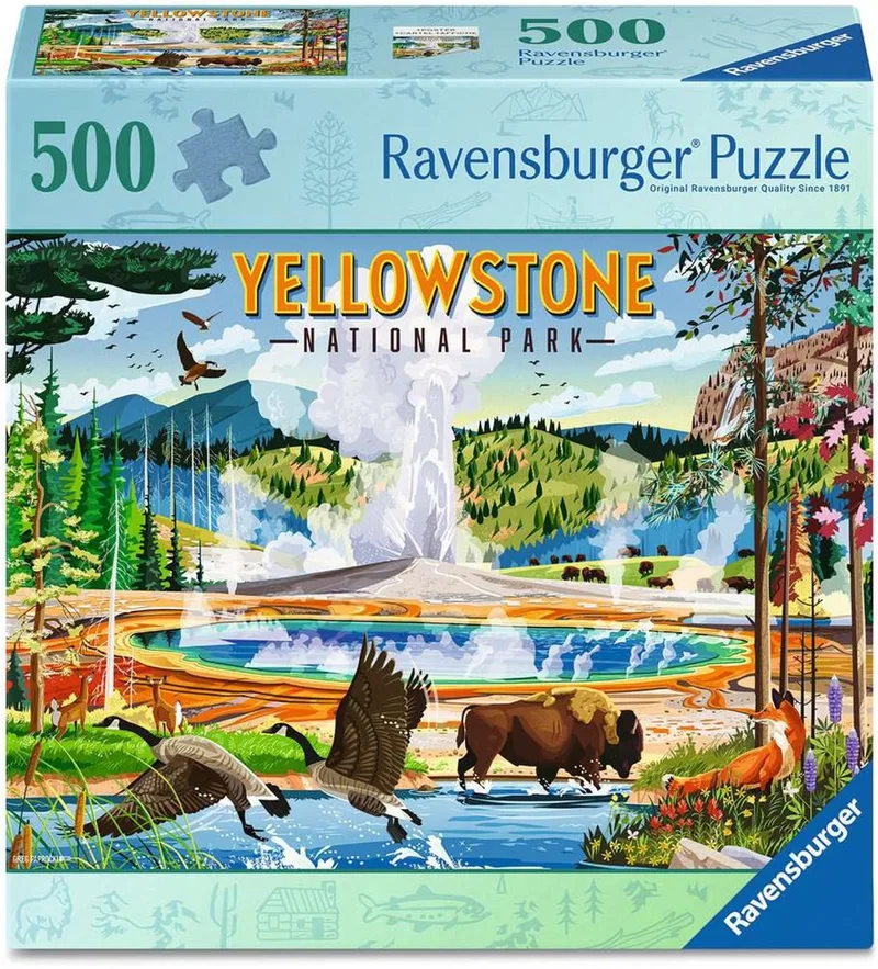 Yellowstone National Park – Legpuzzel – 500 Stukjes de Ravensburger, édition Multicolore – boîte