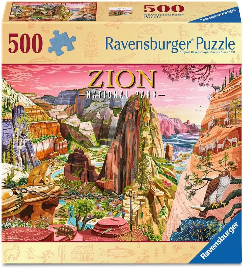 Zion National Park – Legpuzzel – 500 Stukjes van Ravensburger, editie Meerkleurig – doos