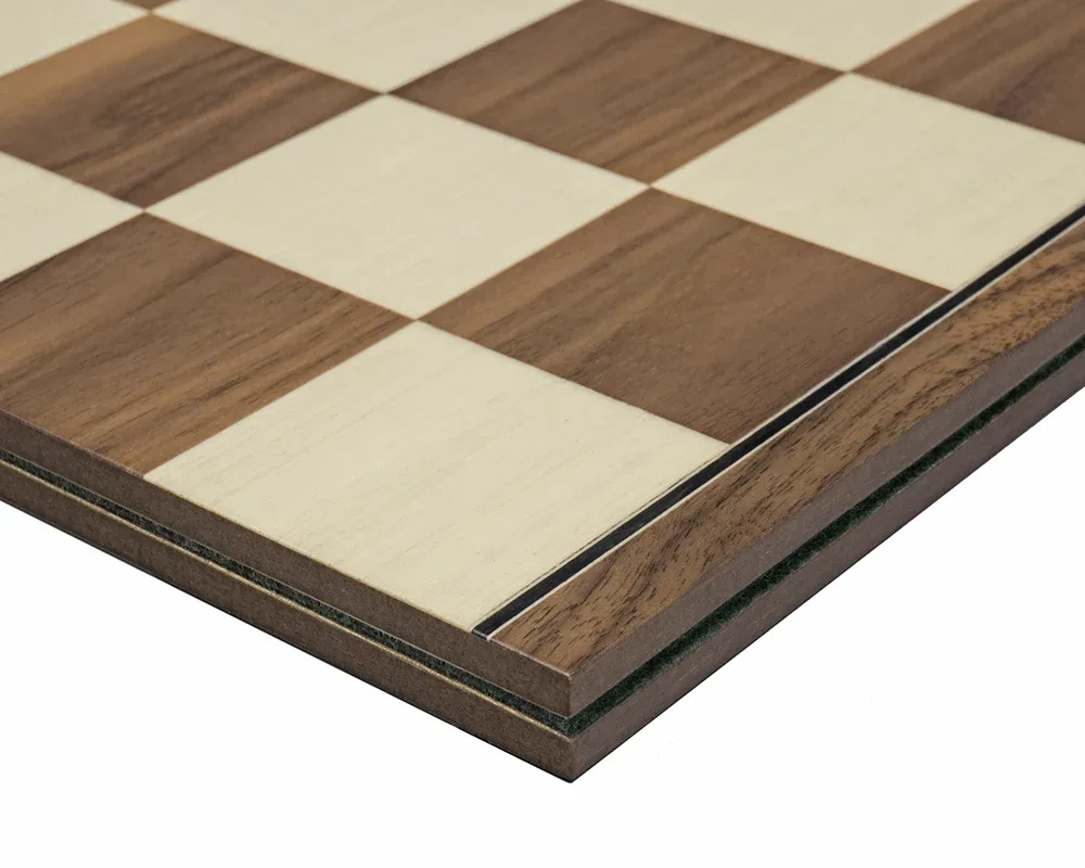 42,5 cm Opvouwbaar Walnoot Schaakbord de Rechapados Ferrer – boîte